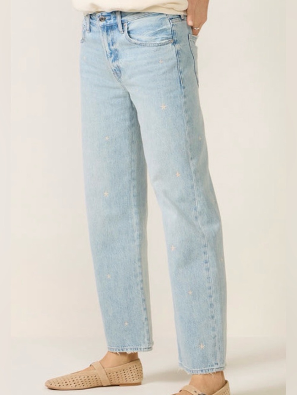 Pistola Lexi Bowed Straight Jean in Vintagestellar 28